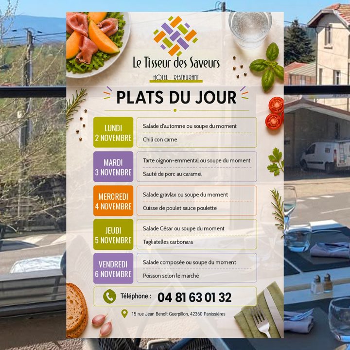 Publication réalisée par C2 Projet Web pour Le Tisseur des Saveurs