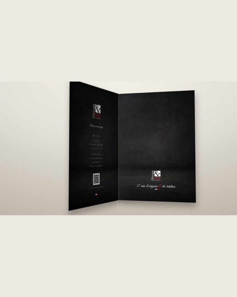 Plaquette — Rouge & Noir Agencement