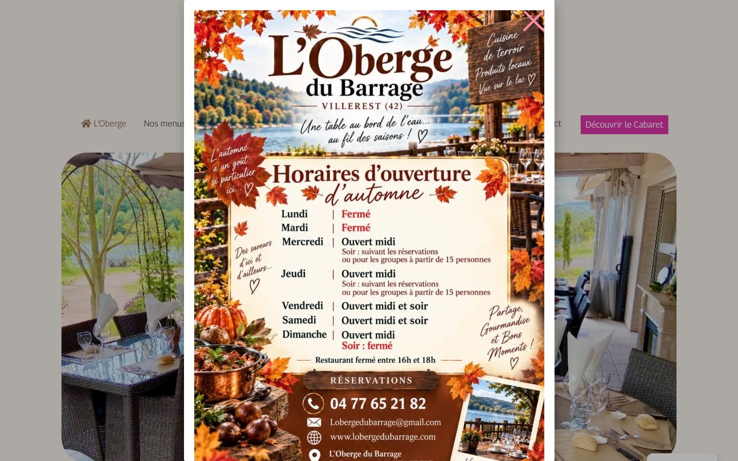L&rsquo;Oberge du Barrage