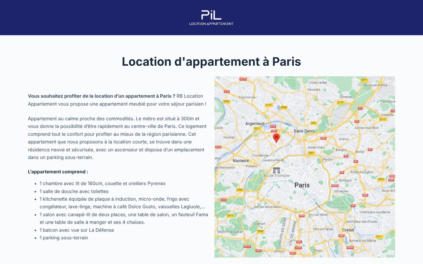 PIL Location Appartement