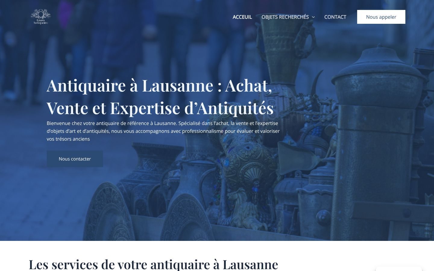Antiquaire à Lausanne
