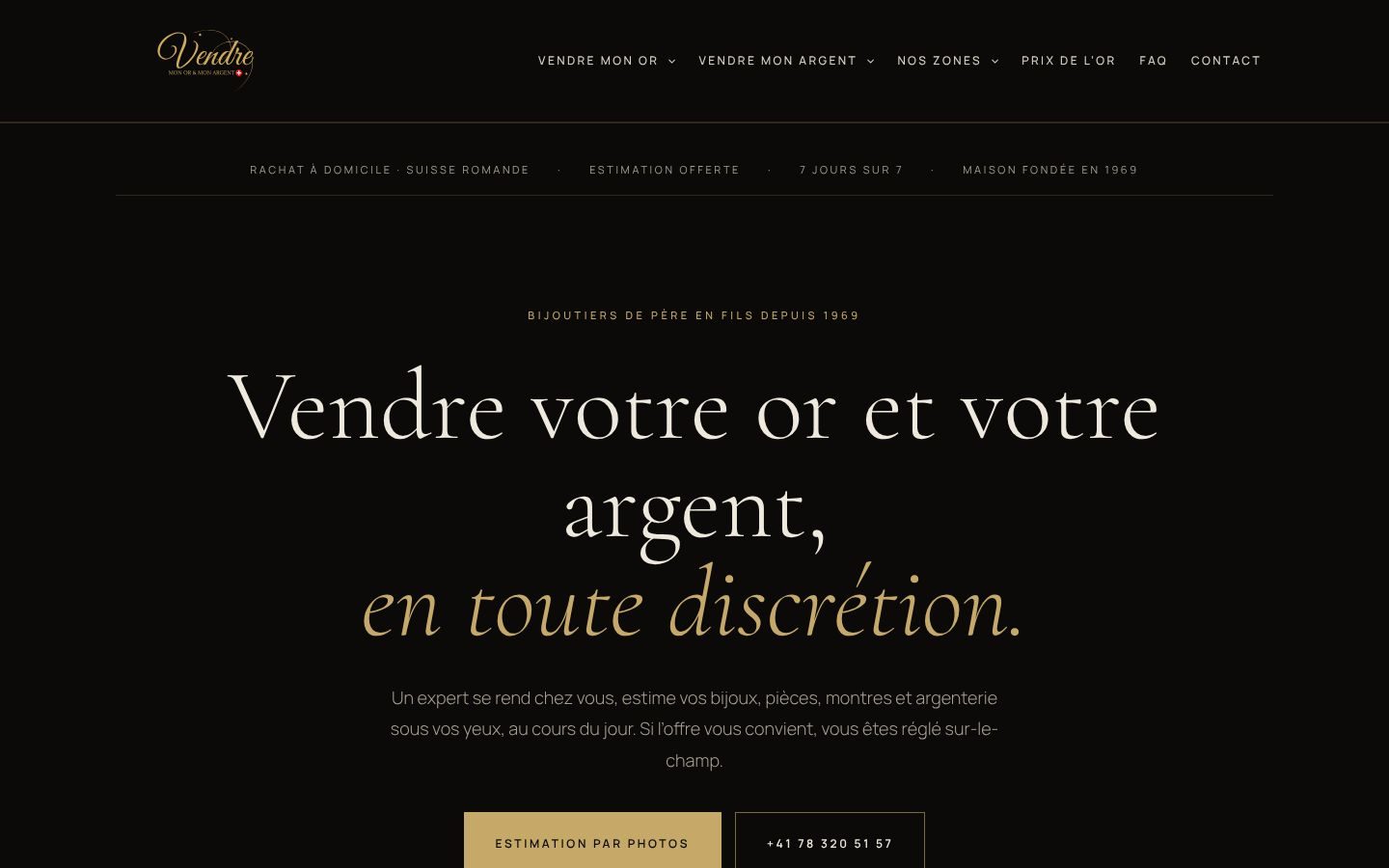 Vendre mon or et mon argent